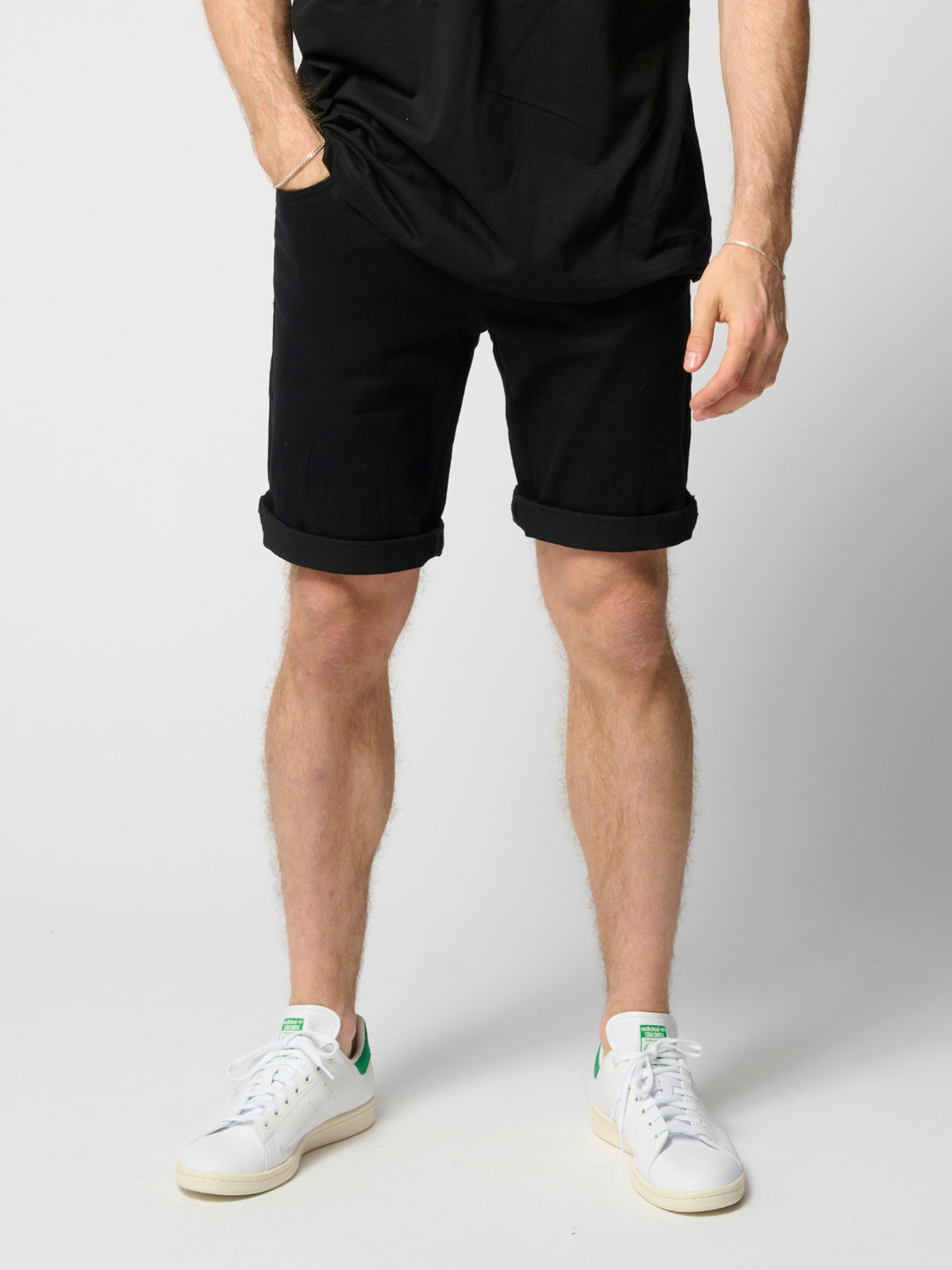 The Original Performance Performance Denim Shorts - Jet Black - TeeShoppen - Black