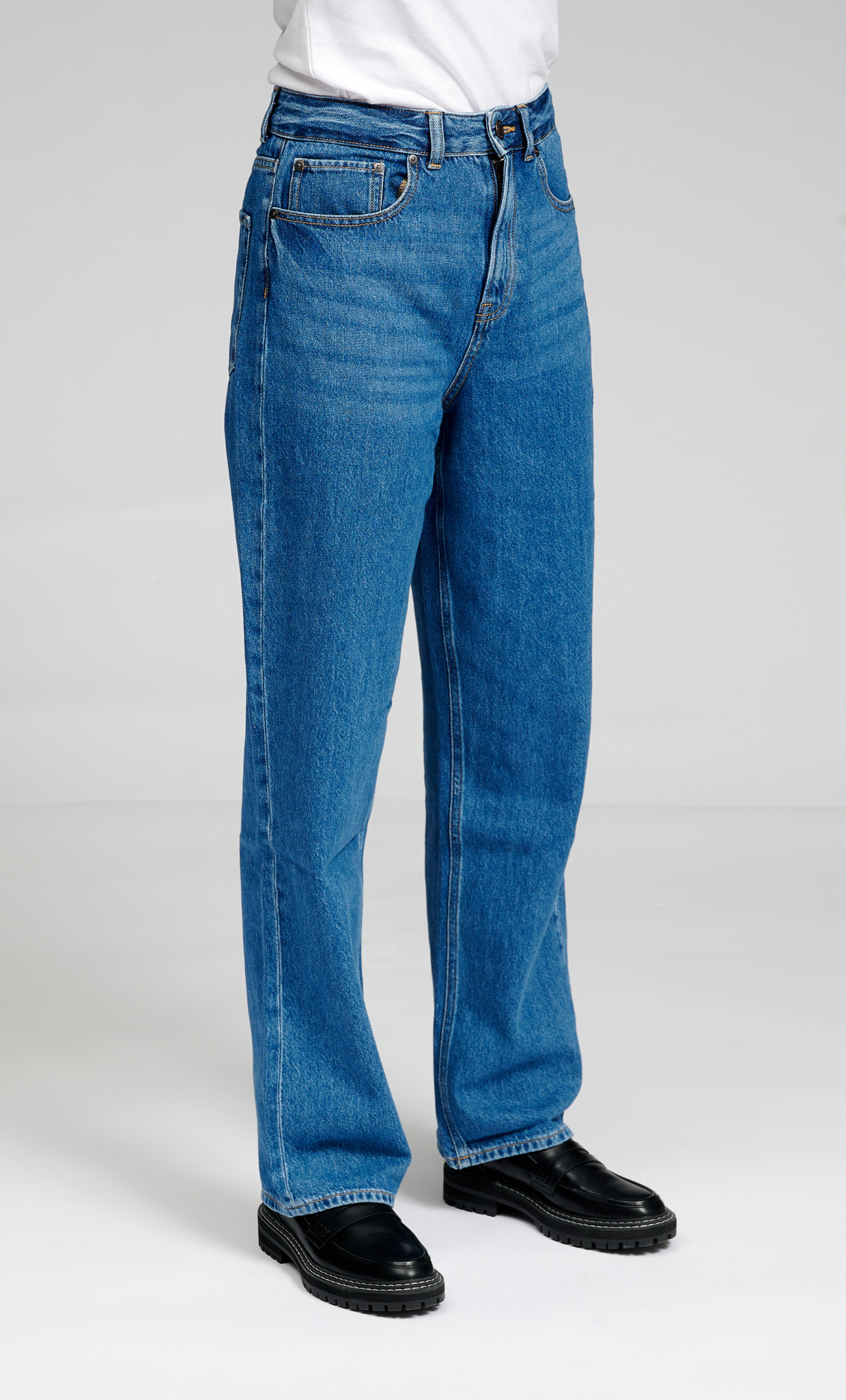 The Original Performance Loose Jeans - Medium Blue Denim - TeeShoppen - Blue 8