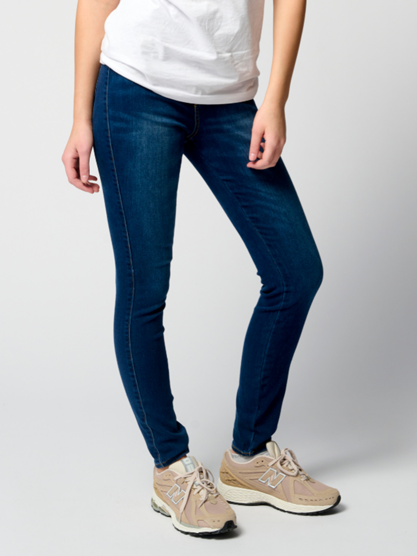 The Original Performance Skinny Jeans - Dark Blue Denim - TeeShoppen - Blue 4