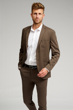 Charger l&#39;image dans la galerie, The Original Performance Blazer - Dark Brown - TeeShoppen - Brown 2
