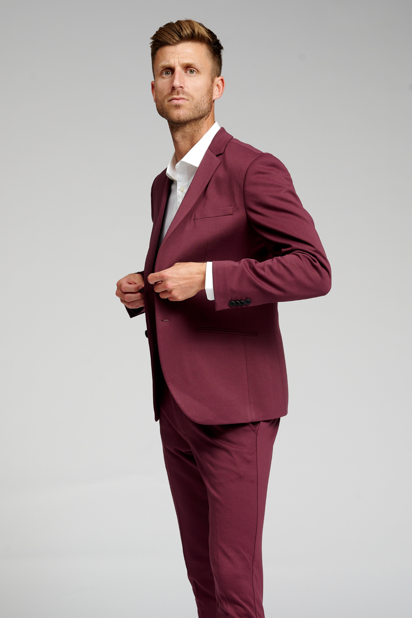 The Original Performance Blazer - Burgundy - TeeShoppen - Red 2