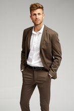 Charger l&#39;image dans la galerie, The Original Performance Blazer - Dark Brown - TeeShoppen - Brown 3
