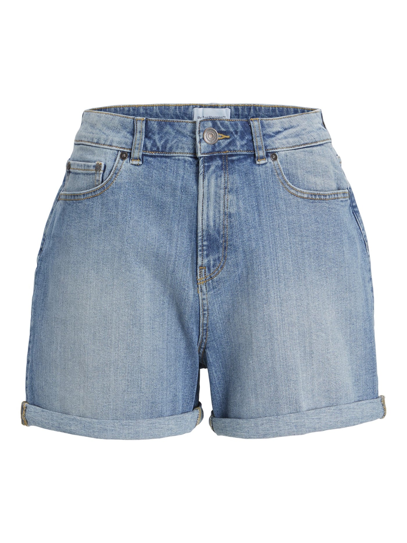 The Original Performance Performance Denim Shorts - Medium Blue Denim (Woman) - TeeShoppen - Blue 6