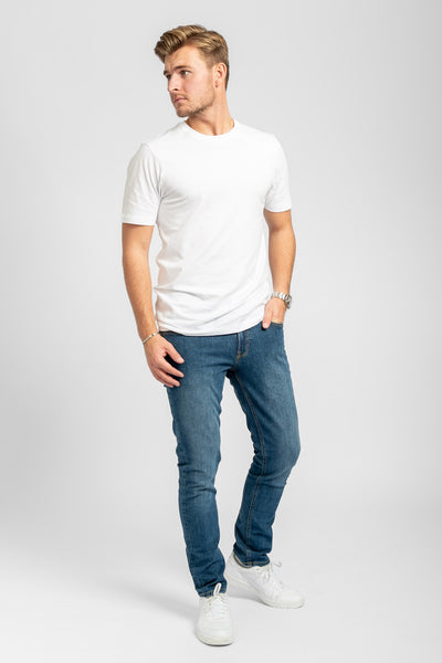 The Original Performance Jeans (Slim) - Medium Blue Denim - TeeShoppen - Blue 6