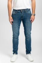 Load image into Gallery viewer, The Original Performance Jeans (Slim) - Medium Blue Denim - TeeShoppen - Blue 3
