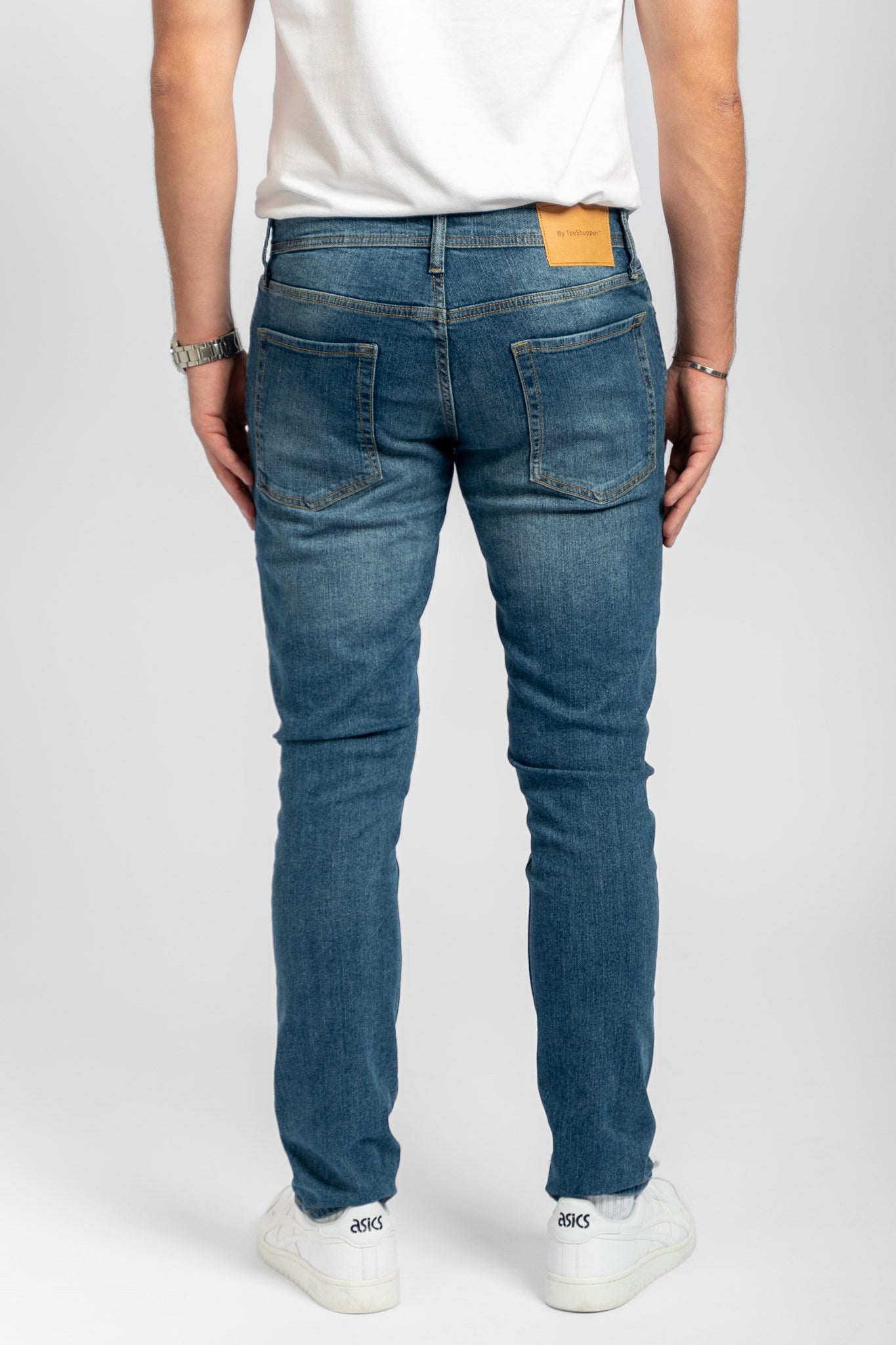 The Original Performance Jeans (Slim) - Medium Blue Denim - TeeShoppen - Blue 5