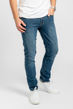 Load image into Gallery viewer, The Original Performance Jeans (Slim) - Medium Blue Denim - TeeShoppen - Blue
