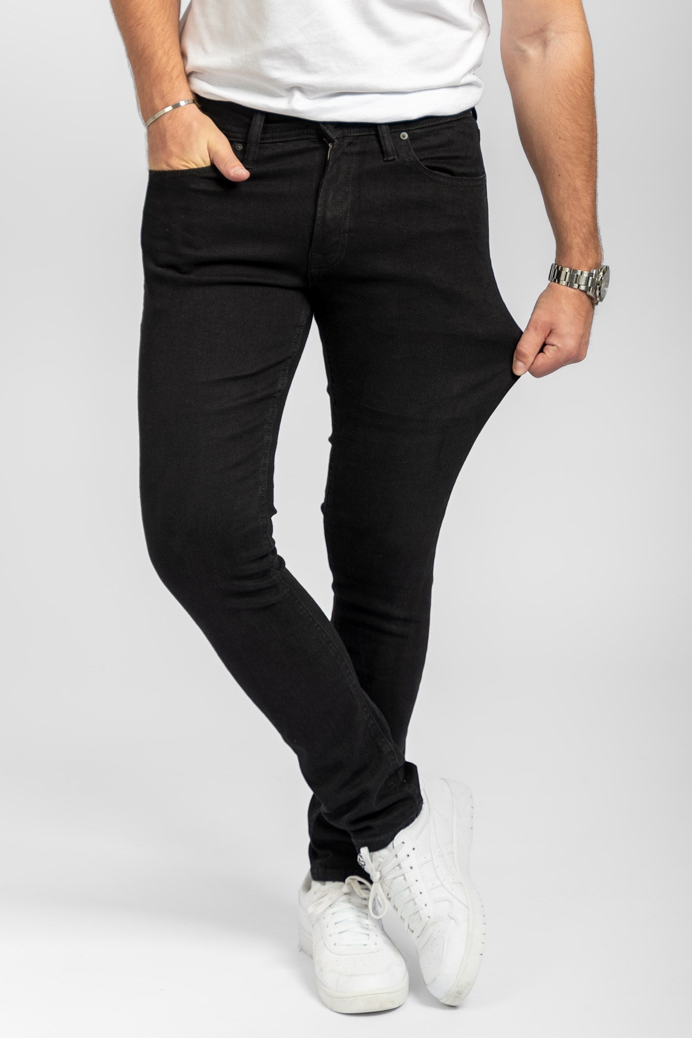 The Original Performance Jeans (Slim) - Black Denim - TeeShoppen - Black 2