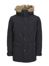 Load image into Gallery viewer, Classic Long Parka Jacket - Black - TeeShoppen - Black 5
