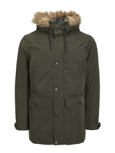 Load image into Gallery viewer, Classic Long Parka Jacket - Dark Green - TeeShoppen - Green 5
