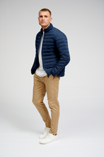 Cargar imagen en el visor de la galería, Light Puffer Jacket - Navy - TeeShoppen - Blue 2
