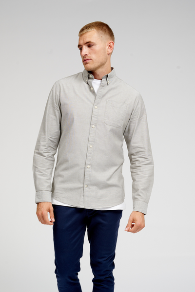 The Original Performance Oxford Shirt - Grey Melange - TeeShoppen - Grey 10