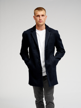 Load image into Gallery viewer, Classic Coat - Navy - TeeShoppen - Blue
