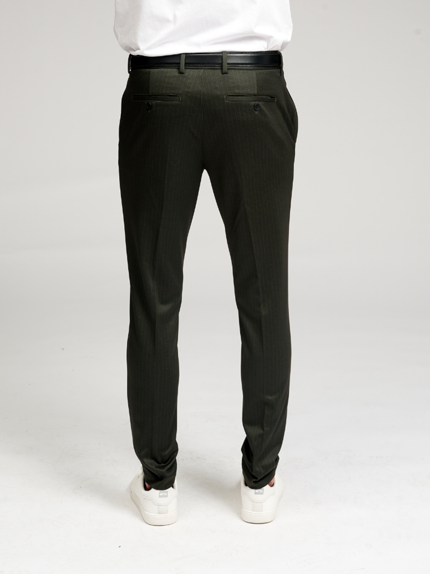 The Original Performance Pants - Dark Green Striped (Limited) - TeeShoppen - Green 4