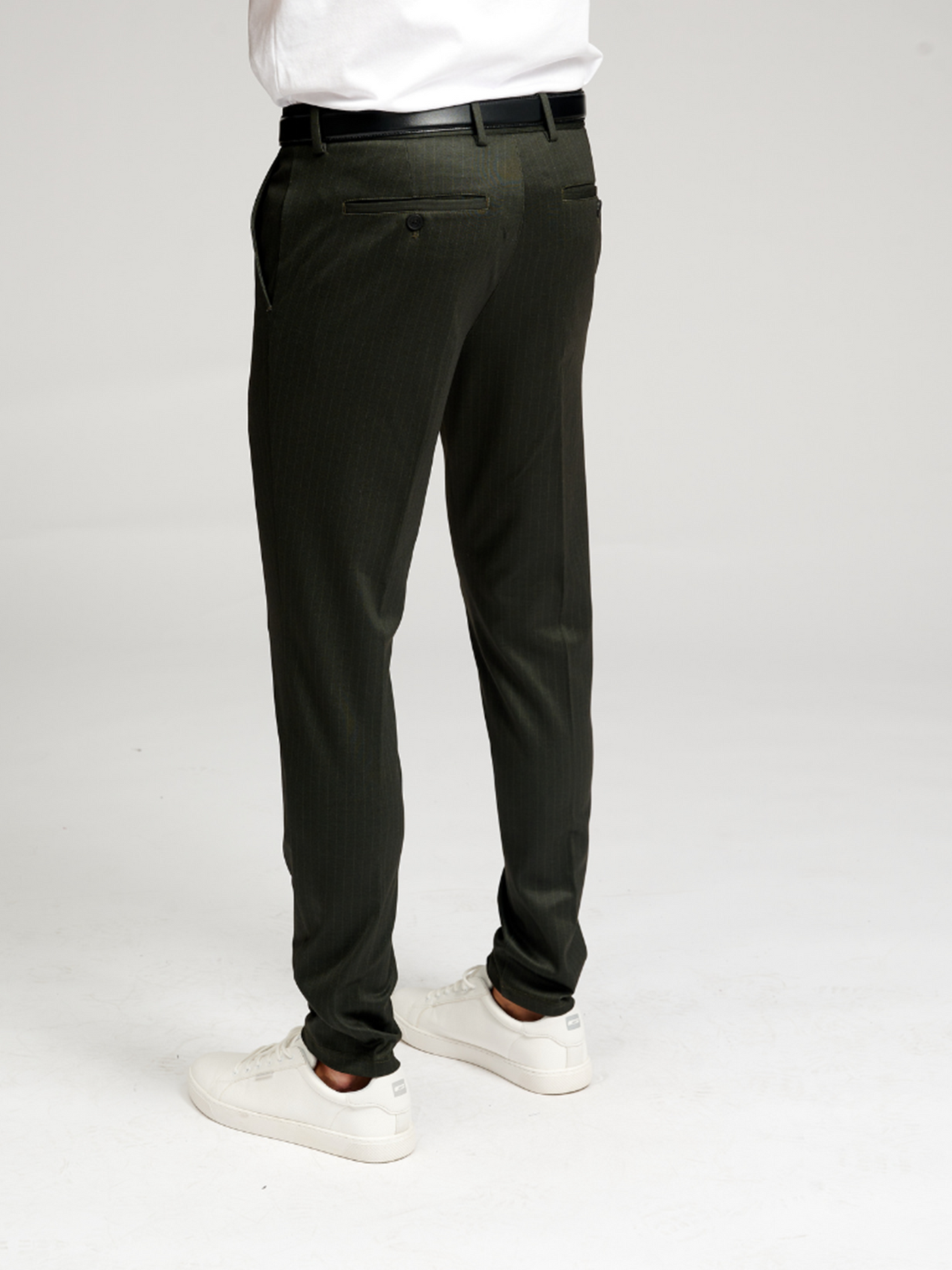 The Original Performance Pants - Dark Green Striped (Limited) - TeeShoppen - Green 5