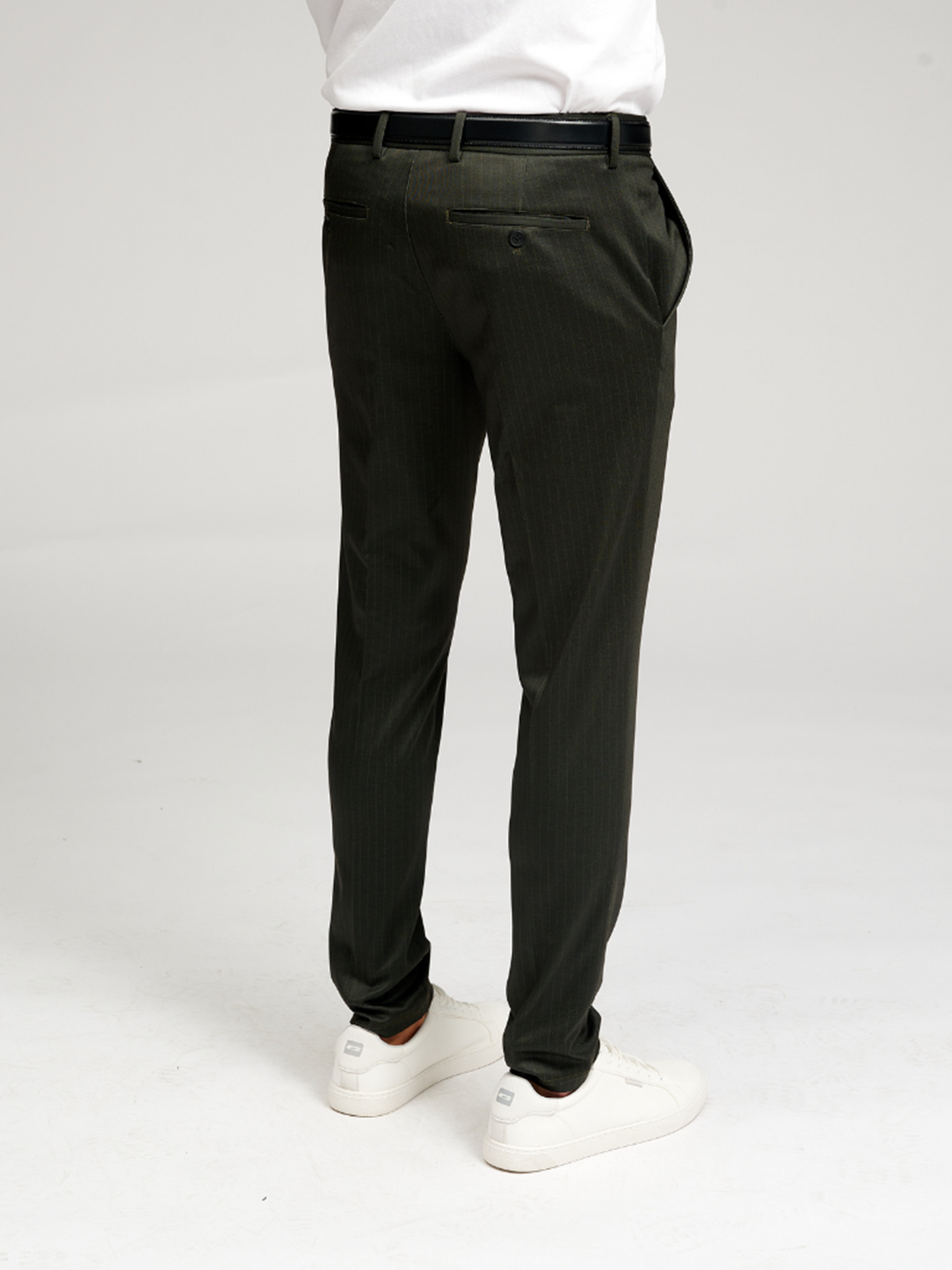 The Original Performance Pants - Dark Green Striped (Limited) - TeeShoppen - Green 3