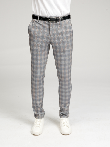 The Original Performance Pants - Lightgrey Checkered (Limited) - TeeShoppen - Grey