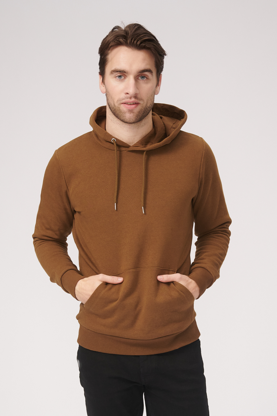 Basic Hoodie Sweat - Brown - TeeShoppen - Brown