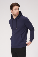 Load image into Gallery viewer, Basic Hoodie Sweat - Navy - TeeShoppen - Blue 3
