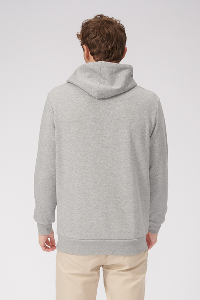 Basic Hoodie Sweat - Light Grey Melange - TeeShoppen - Grey 2