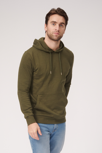 Basic Hoodie Sweat - Dark Green - TeeShoppen - Green