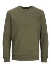 Load image into Gallery viewer, Basic Crewneck Sweat - Dark Green - TeeShoppen - Green 4
