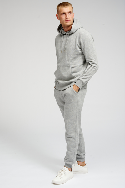 Basic Sweatpants - Light Grey Melange - TeeShoppen - Grey 4