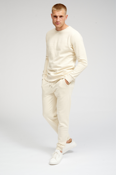 Basic Sweatpants - Light Beige - TeeShoppen - Khaki 3