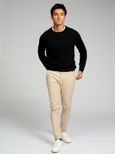 Afbeelding in Gallery-weergave laden, Basic Knit Crewneck - Black - TeeShoppen - Black 2
