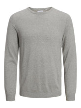 Load image into Gallery viewer, Basic Knit Crewneck - Light Grey Melange - TeeShoppen - Grey 5
