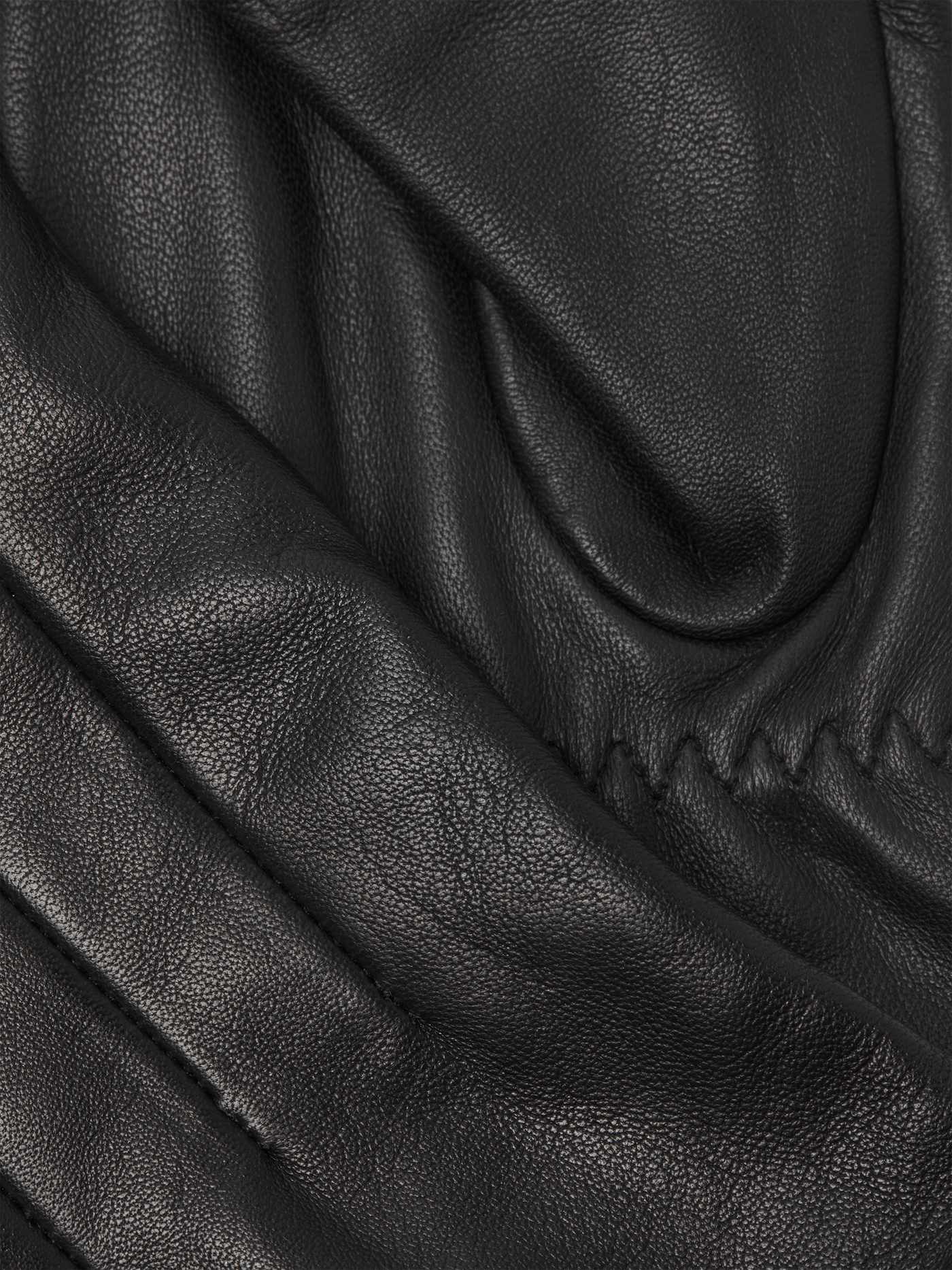 Classic Leather Gloves - Black - TeeShoppen - Black 2