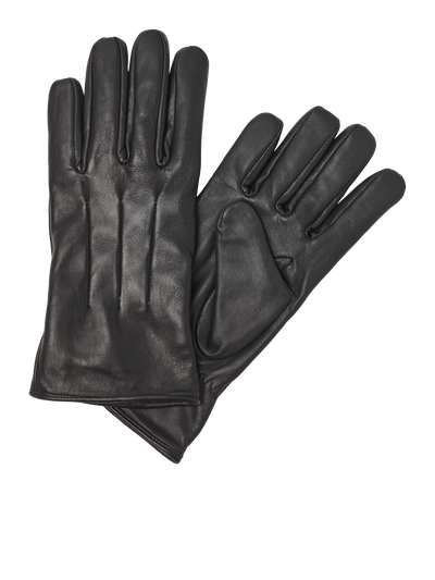 Classic Leather Gloves - Black - TeeShoppen - Black