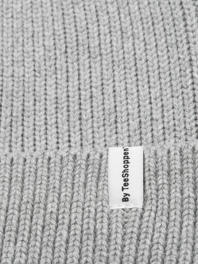 Basic Beanie - Light Grey - TeeShoppen - Grey 2