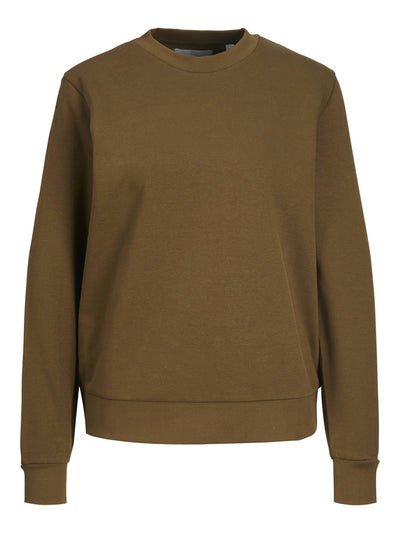 Basic Crewneck Sweat - Brown - TeeShoppen - Brown 5