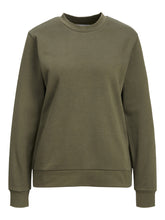 Load image into Gallery viewer, Basic Crewneck Sweat - Dark Green - TeeShoppen - Green 4
