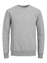 Load image into Gallery viewer, Basic Crewneck Sweat - Light Grey Melange - TeeShoppen - Grey 5
