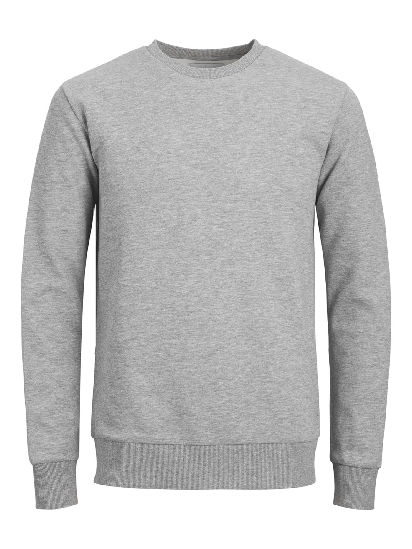 Basic Crewneck Sweat - Light Grey Melange - TeeShoppen - Grey 5