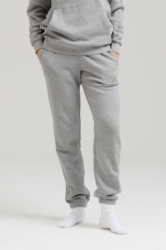 Basic Sweatpants - Light Grey Melange - TeeShoppen - Grey