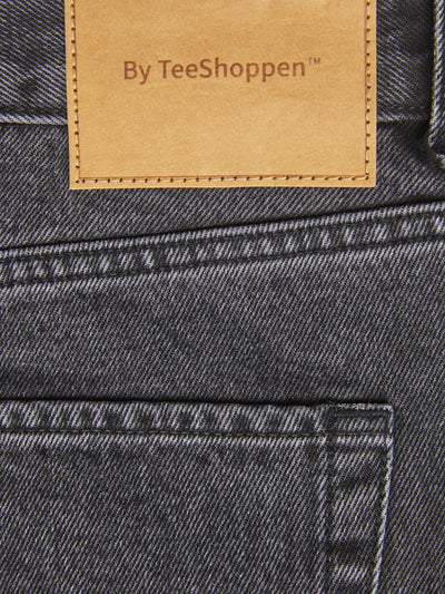 The Original Performance Mom Jeans - Washed Black Denim - TeeShoppen - Black 12