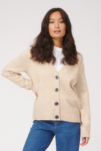 Load image into Gallery viewer, Knitted Cardigan - Beige - TeeShoppen - Khaki 3
