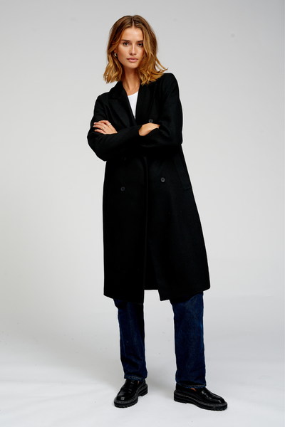 Classic Wool Coat - Black - TeeShoppen - Black 4