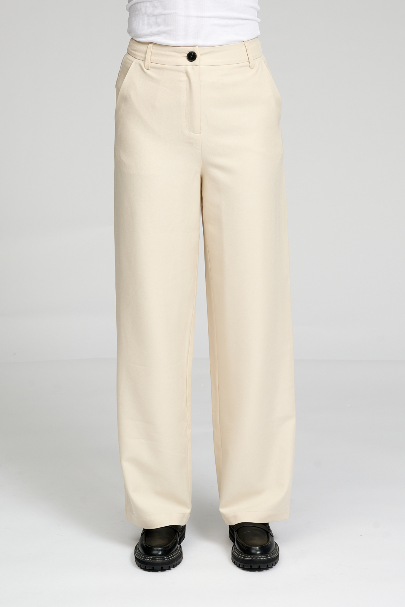 Classic Suit Pants - Beige - TeeShoppen - White 4