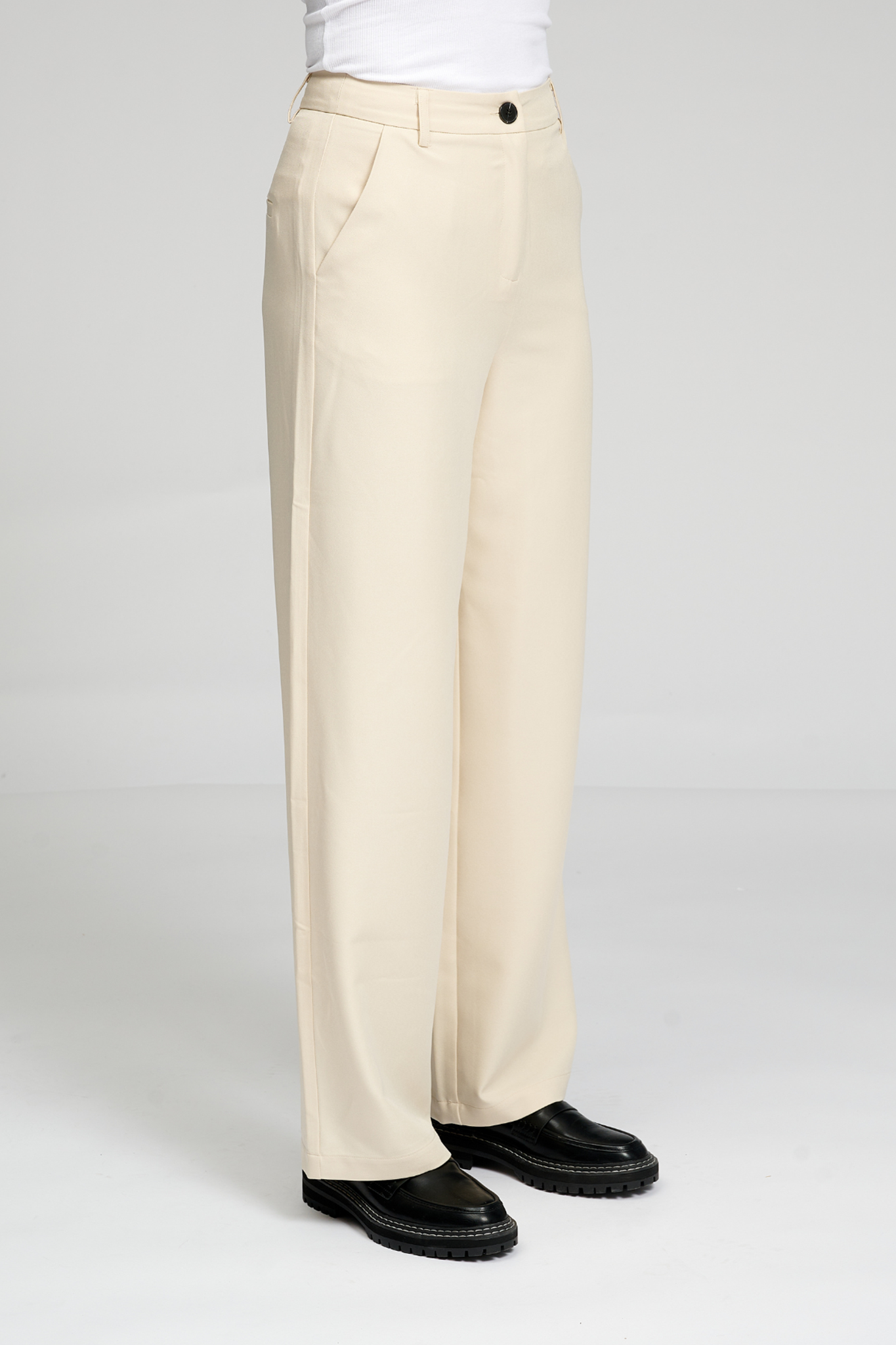 Classic Suit Pants - Beige - TeeShoppen - White 5