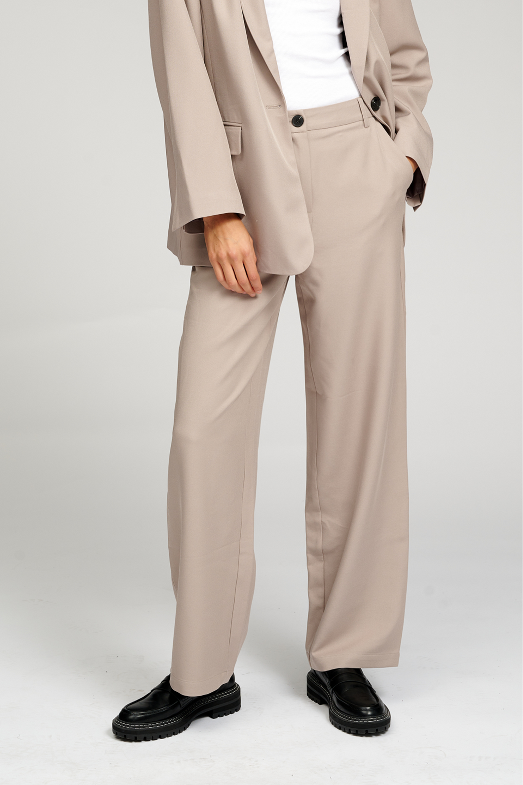 Classic Suit Pants - Grey - TeeShoppen - Grey