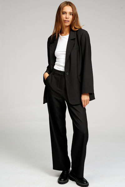 Classic Suit Pants - Black - TeeShoppen - Black 3