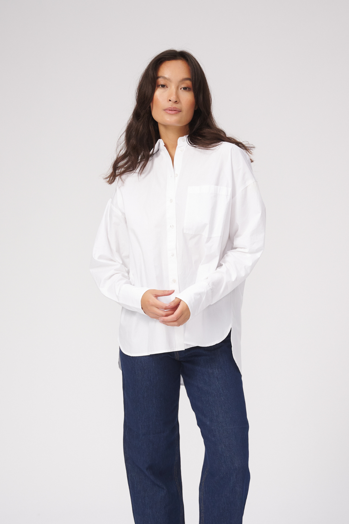 Relaxed Shirt - White - TeeShoppen - White