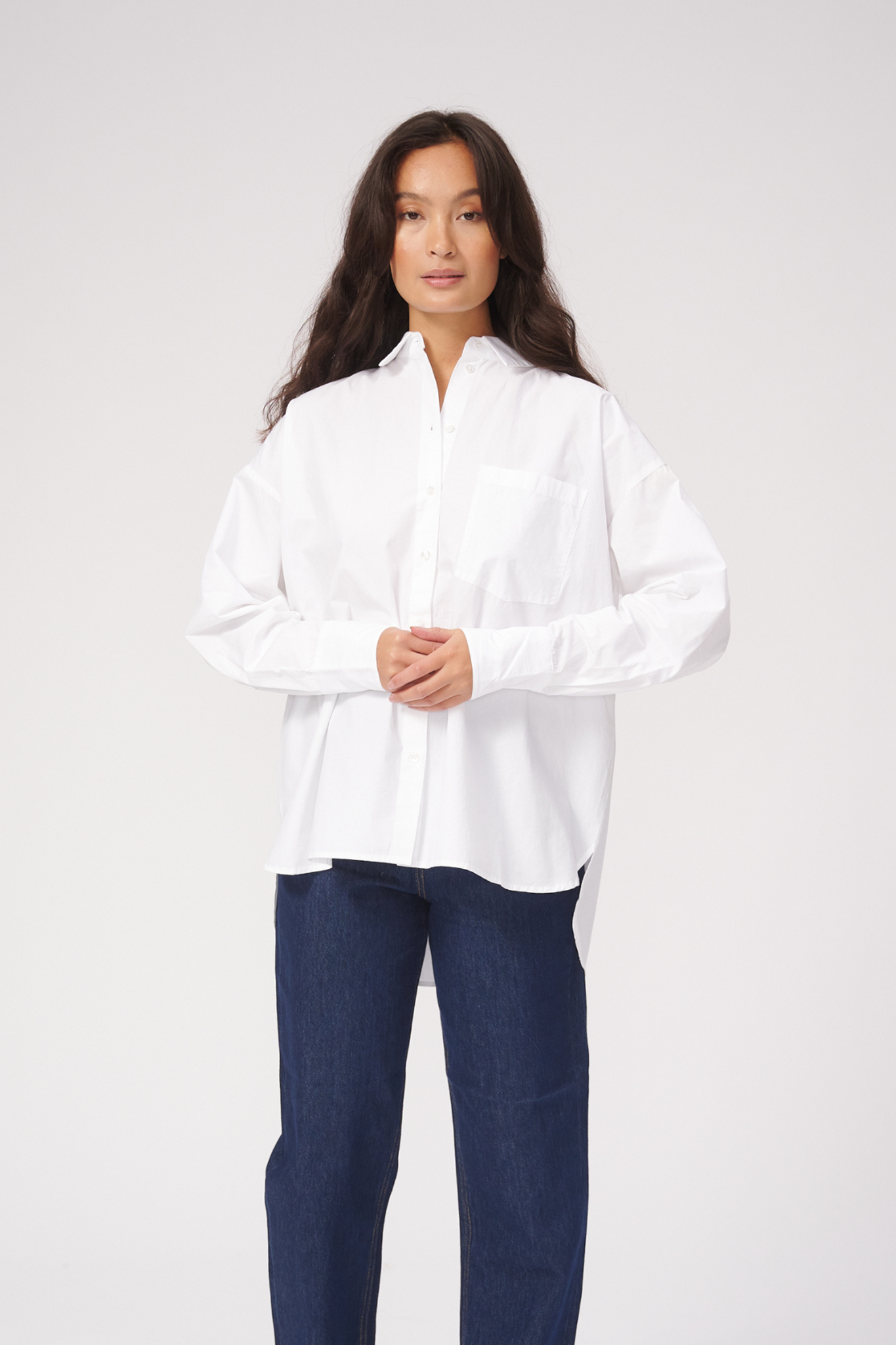 Relaxed Shirt - White - TeeShoppen - White 3