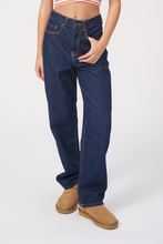 Load image into Gallery viewer, The Original Performance Wide Jeans - Dark Blue Denim - TeeShoppen - Blue 5
