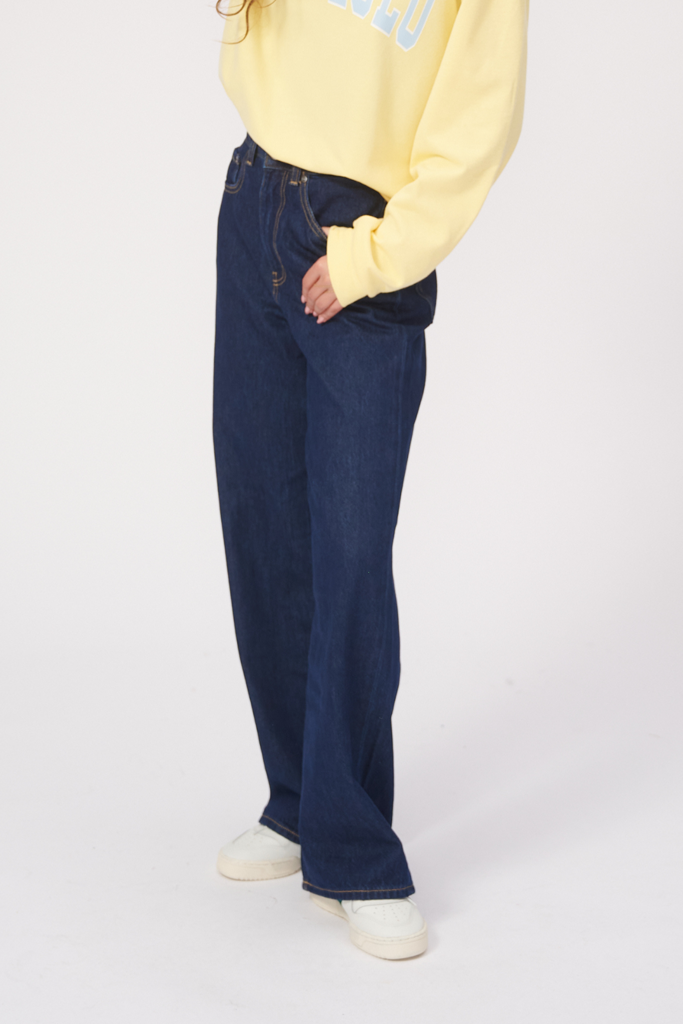 The Original Performance Wide Jeans - Dark Blue Denim - TeeShoppen - Blue 3