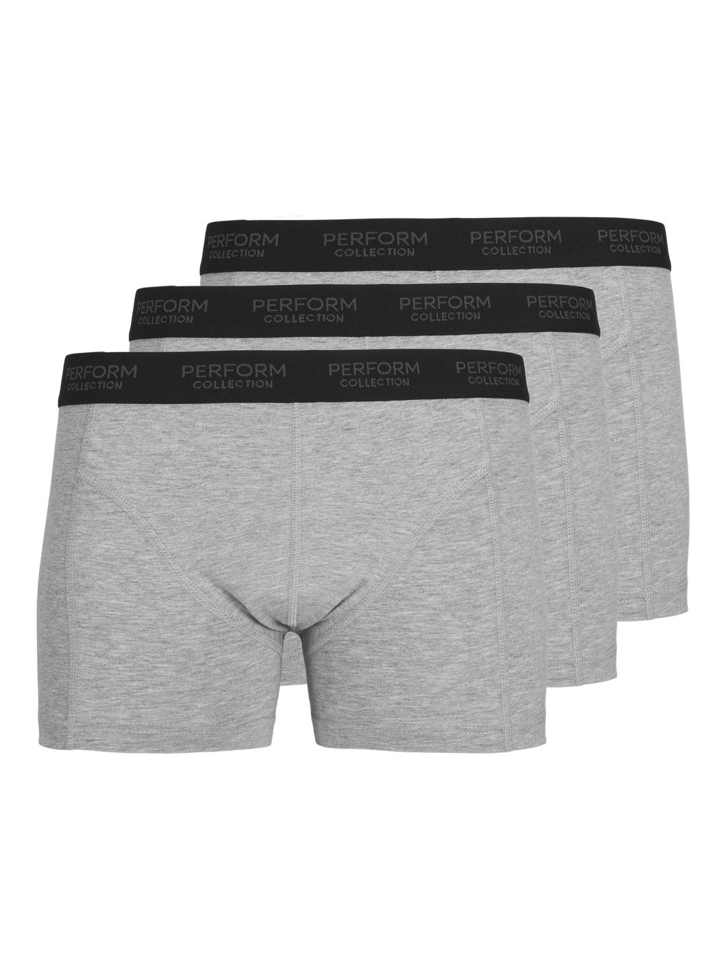 The Original Performance Trunks 3-pack - Grey Melange - TeeShoppen - Grey